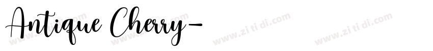 Antique Cherry字体转换